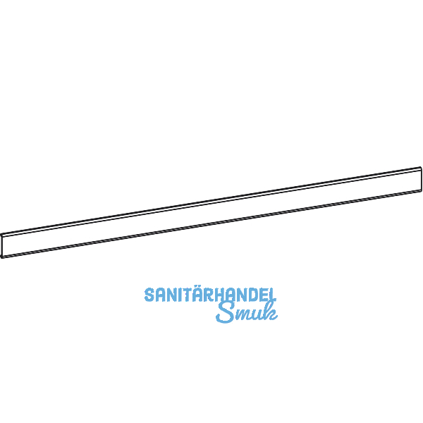GU-966 Abdeckschiene oben P1226, Kunststoff wei�, L=4260 mm