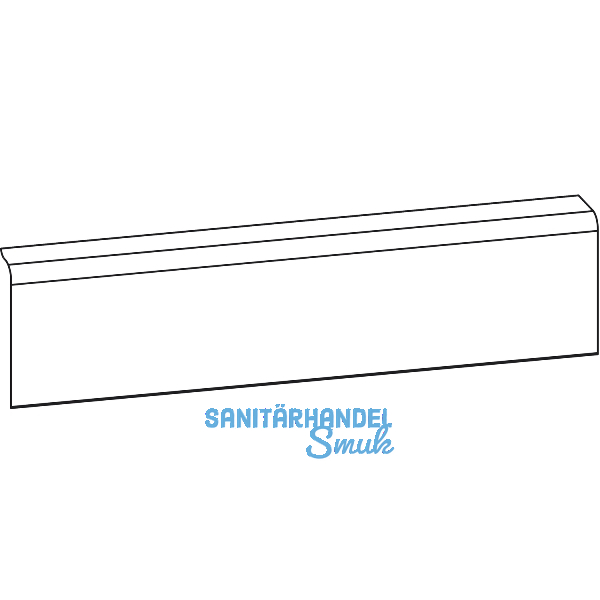 GU-966/150 Abdeckschiene unten P1607, wei� RAL 9016, L=1535 mm