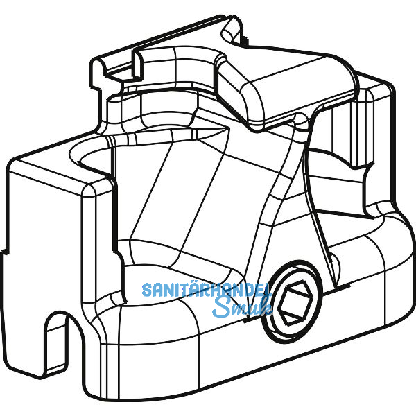 GU-966/150 Steuerteil, Zinkdruckguss silberf�rbig