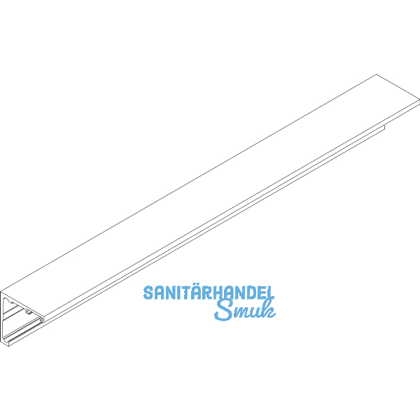 DORMA-Glas Muto 80 Laufschiene auf Ma� Wandmontage Aluminium silber eloxiert