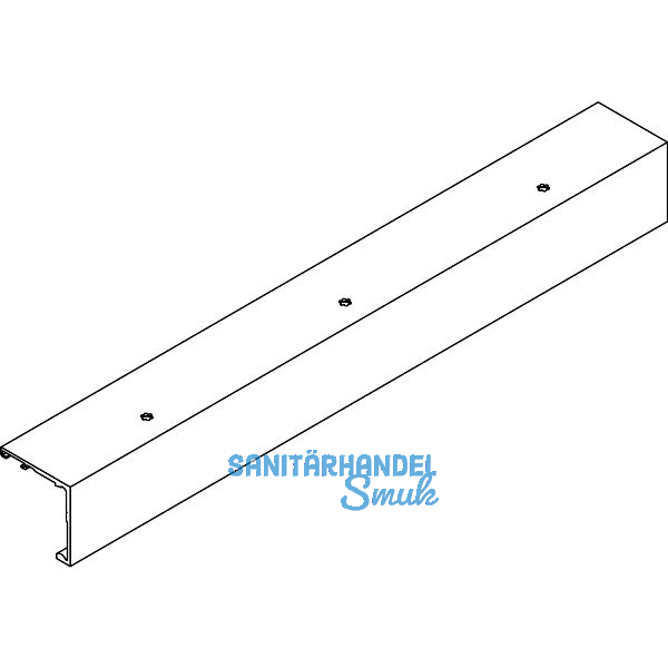 DORMA-Glas Muto 150 Laufschiene auf Ma� Deckenmontage Aluminium silber eloxiert