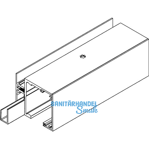 DORMA-Glas Muto 80/150 F�llprofil auf Ma� Aluminium silber eloxiert