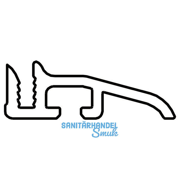 Ausw�rtsprofil EIFEL TB 6000 mm, silber eloxiert