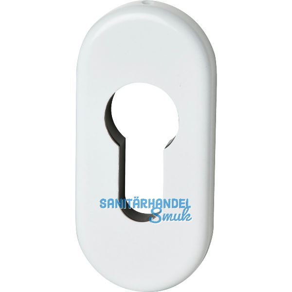 FSB Zylinderrosette 17 1757 oval 32,5 x70 x 7, Aluminium wei�