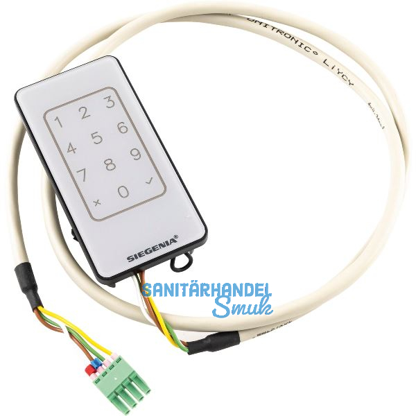 KFV Keypad mit Dekorelement inkl. 1 m Kabel, signalgrau