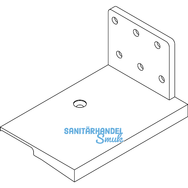 Universal-Schwellenhalter EIFEL TB 70-140 mm, schwarz