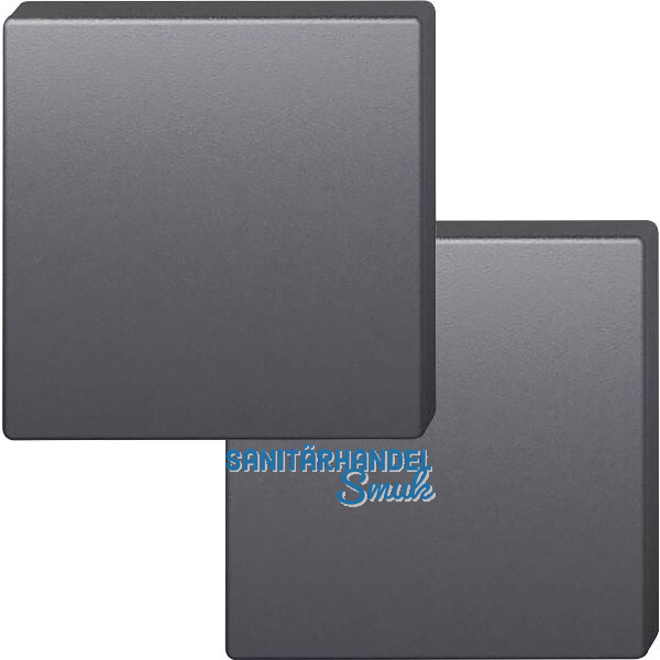 FSB Blindrosette quadratisch 12 1704 00000 ASL, Aluminium schwarz matt