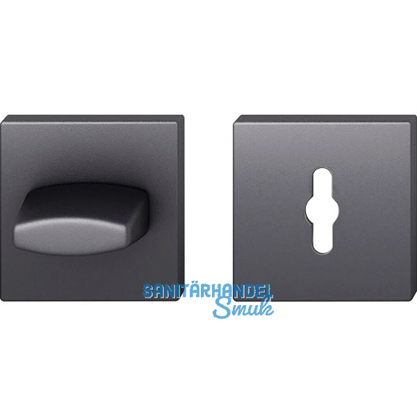FSB WC Rosette 12 1704 00088 ASL, R/7 mm, ohne Schauscheibe, Aluminium schwarz