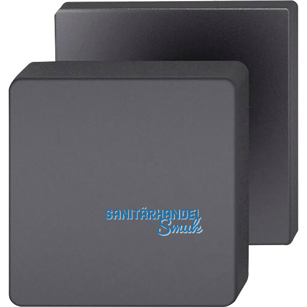FSB T�rknopf 23 0811 03500, 50 x 50 mm, Aluminium schwarz matt