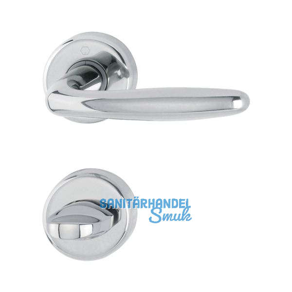 HOPPE Dr�ckergarnitur ROISSY - auf Rosette WC, Messing verchromt