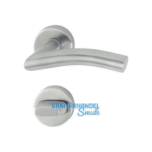 HOPPE Dr�ckergarnitur ANTWERPEN - auf Rosette WC, 37 - 42, Edelstahl matt