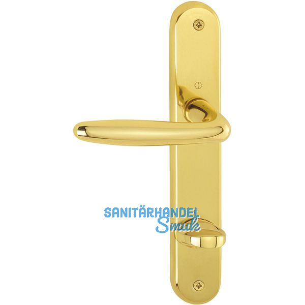 HOPPE Dr�ckergarnitur ROISSY - auf Schild WC 90, links, Messing poliert