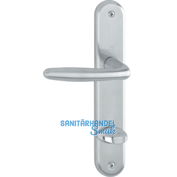 HOPPE Dr�ckergarnitur ROISSY - auf Schild WC 90, Links, Messing verchromt matt