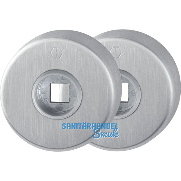 HOPPE Dr�ckerrosette rund, Edelstahl matt