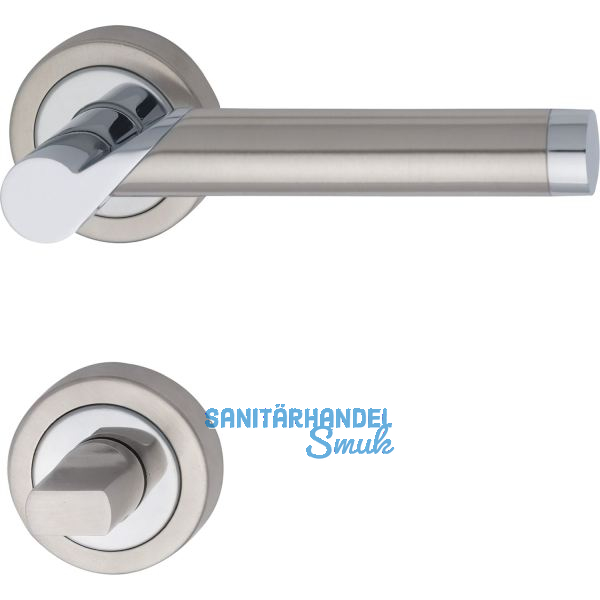 MARCHESI Dr�ckergarnitur ODIN - auf Rosette WC, verchromt/Edelstahl matt