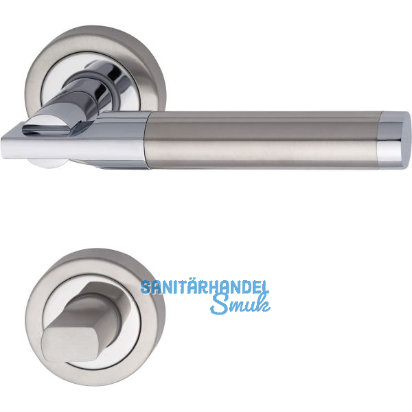 MARCHESI Dr�ckergarnitur THOR - auf Rosette WC, verchromt/Edelstahl matt