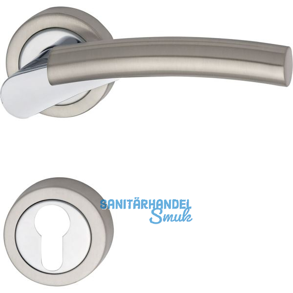 MARCHESI Dr�ckergarnitur MIND - auf Rosette PZ, Zamak verchromt/vernickelt matt