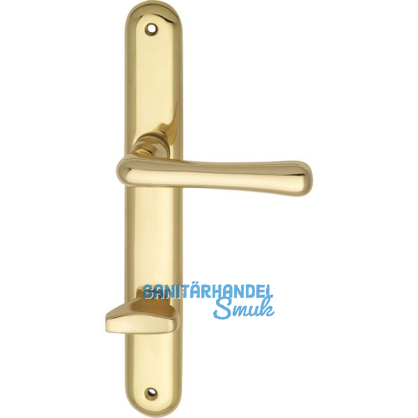 Dr�ckergarnitur ELEGANT - auf Schild WC 90, Messing poliert