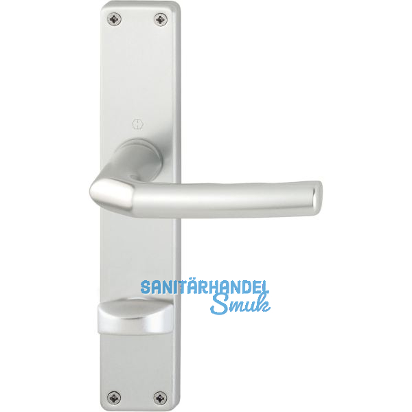 Dr�ckergarnitur BIRMINGHAM - auf Schild WC 90, 37 - 42, silber eloxiert