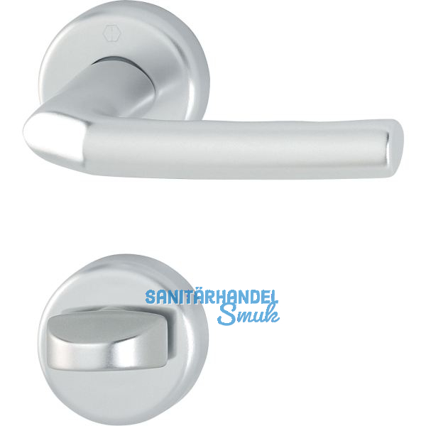 HOPPE Dr�ckergarnitur BIRMINGHAM - Rosette WC, 37 - 42, silber eloxiert