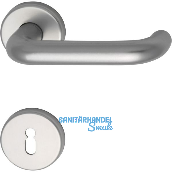 Dr�ckergarnitur WG 1700L - auf Rosette BB, 38 - 43, silber eloxiert