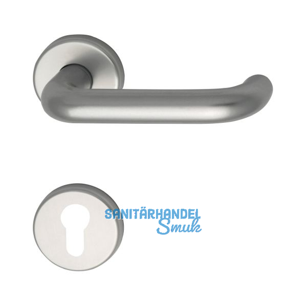 Dr�ckergarnitur WG 1700L - auf Rosette PZ, 38 - 43, silber eloxiert