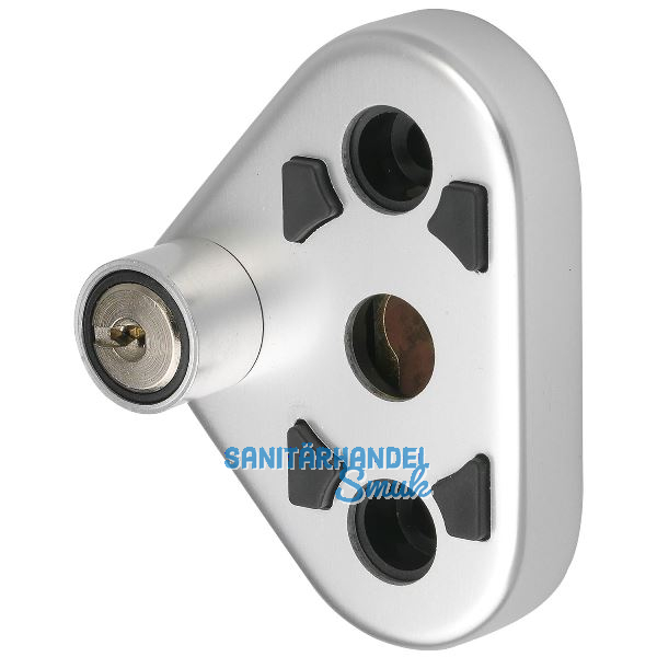 Fenstergriffsicherung FSB 34 3407 gleichsperrend, Aluminium natur