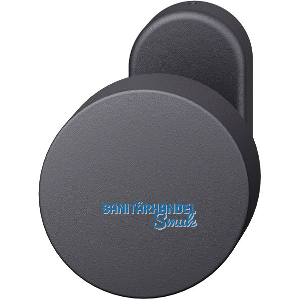 FSB T�rknopf 07 0829 - auf Rosette, � 50 mm, fest vernietet, schwarz matt