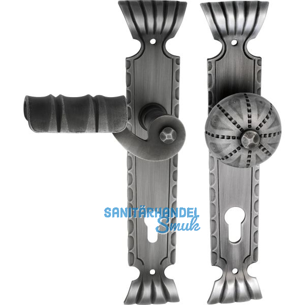 SCH�SSWENDER Wechselgarnitur TYROL - auf Schild PZ 88, Links, schwarz passiviert