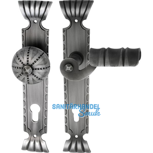 SCH�SSWENDER Wechselgarnitur TYROL - auf Schild PZ88, Rechts, schwarz passiviert