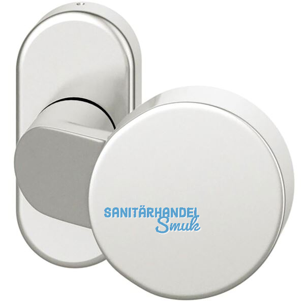 FSB FS-T�rknopf 07 0809 - auf Rosette, verkr�pft, fest vernietet,silber eloxiert