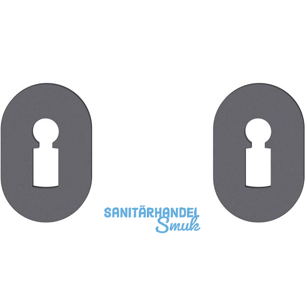 FSB Kleberosette 15 1721 BB, Aluminium schwarz matt