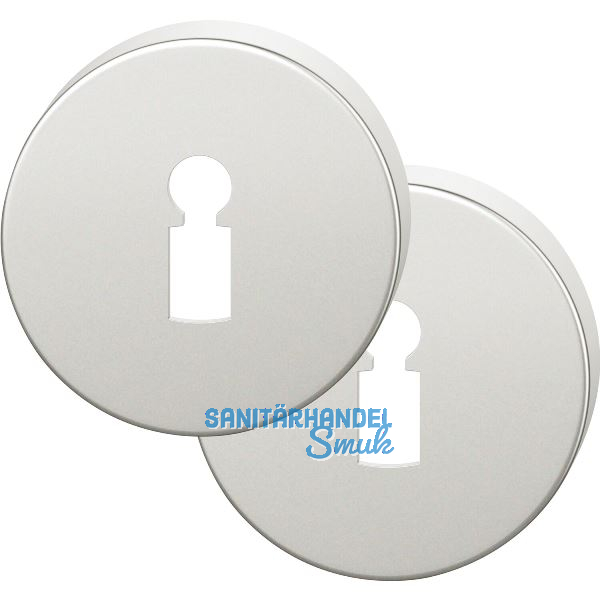 FSB Buntbartrosette rund 12 1735 00002 ASL, Aluminium silber eloxiert