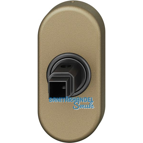 FSB Fenstergriff Adapter-Rosette oval, Aluminium mittelbronzefarbig