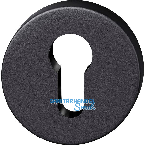 FSB Zylinderrosette rund 17 1735 01510 AGL, Aluminium schwarz matt
