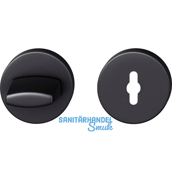 FSB WC Rosette 17 1735 00088 ASL, R/7 mm, ohne Schauscheibe, Aluminium schwarz