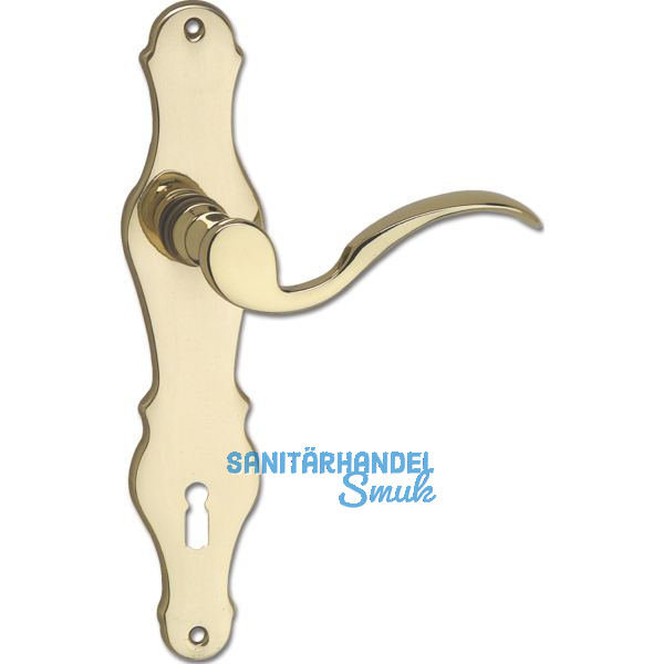 MARCHESI Dr�ckergarnitur L�FFELFORM - auf Schild BB 90, Messing poliert