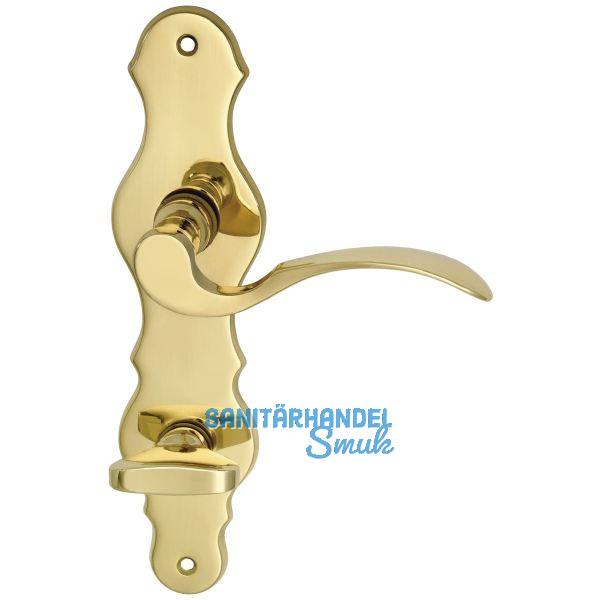 MARCHESI FH Dr�ckergarnitur L�FFELFORM - auf Schild WC 90, Messing poliert