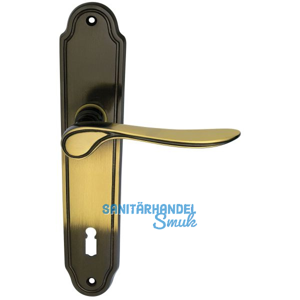 MARCHESI Dr�ckergarnitur K�LN - auf Schild BB 90, Messing patiniert