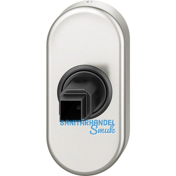 FSB Fenstergriff Adapter-Rosette oval, Aluminium silber eloxiert