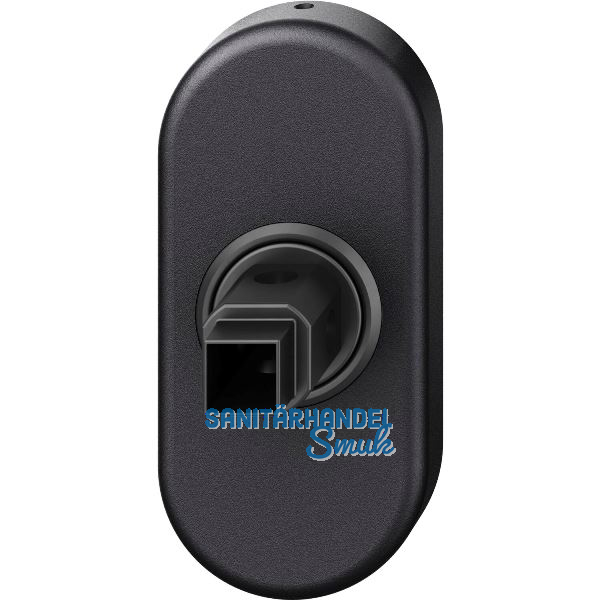 FSB Fenstergriff Adapter-Rosette oval, Aluminium schwarz matt