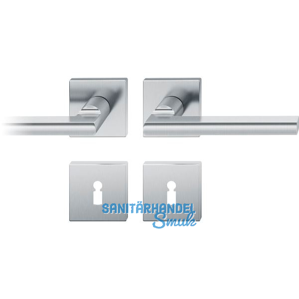 FSB Dr�ckergarnitur 12 1035 ASL auf Rosette eckig BB, silber eloxiert