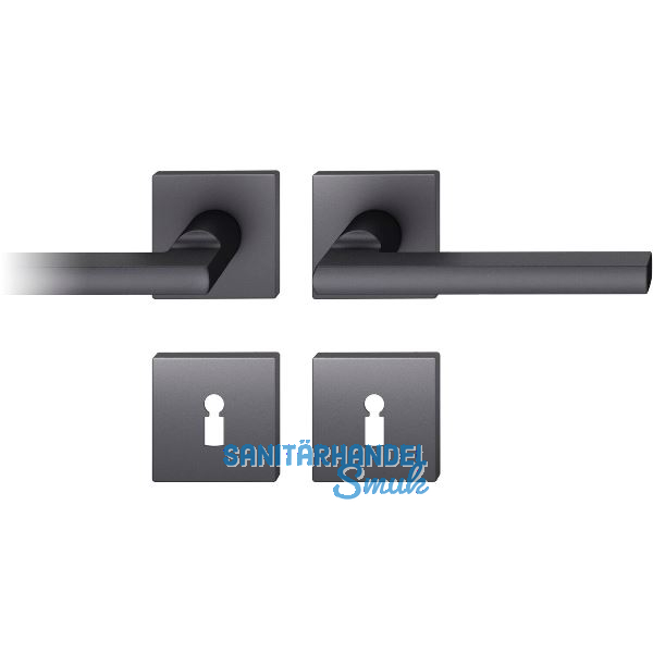 FSB Dr�ckergarnitur 12 1035 ASL auf Rosette eckig BB, schwarz matt