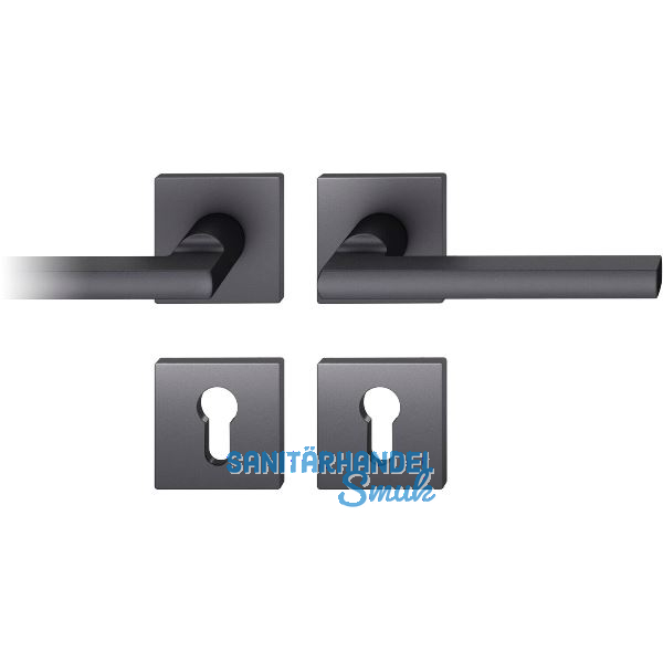 FSB Dr�ckergarnitur 12 1035 ASL auf Rosette eckig PZ, schwarz matt