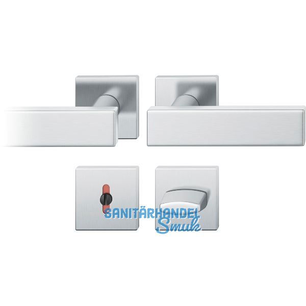 FSB Dr�ckergarnitur 12 1003 ASL auf Rosette eckig WC, Edelstahl matt