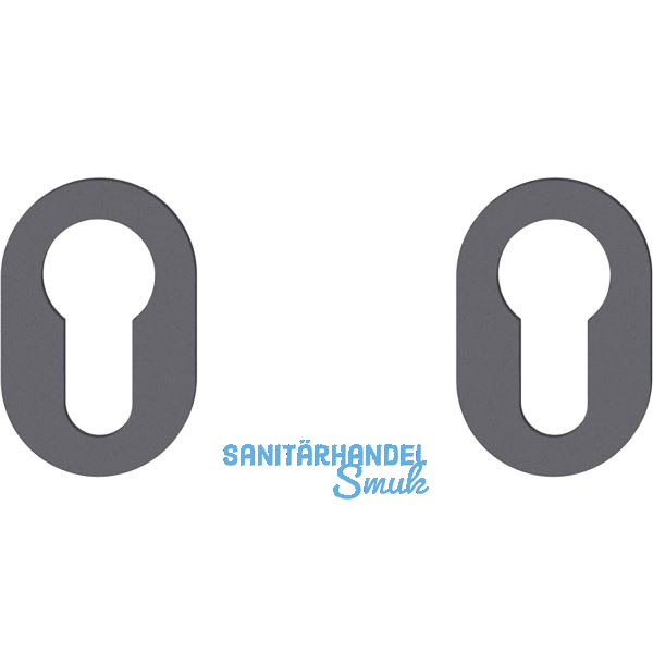 FSB Kleberosette 15 1721 PZ, Aluminium schwarz matt