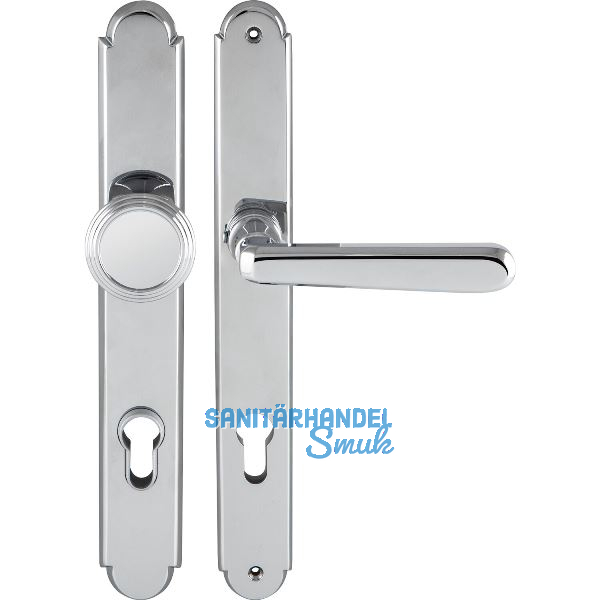 GRUNDMANN Sicherheitswechselgarnitur ALT-WIEN, PZ92, Messing verchromt