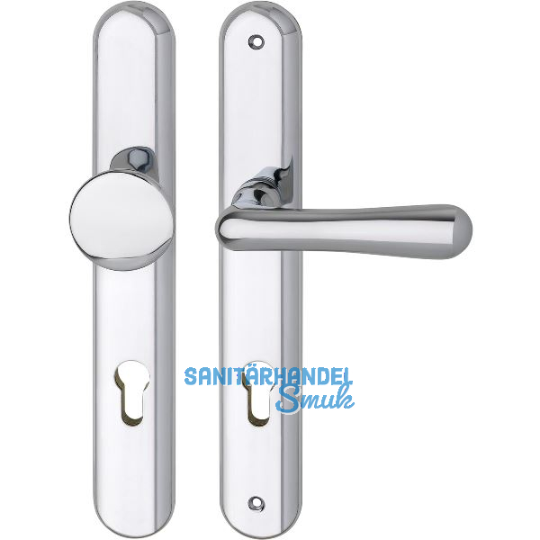 GRUNDMANN Sicherheitswechselgarnitur ELEGANT, PZ92,Messing verchromt