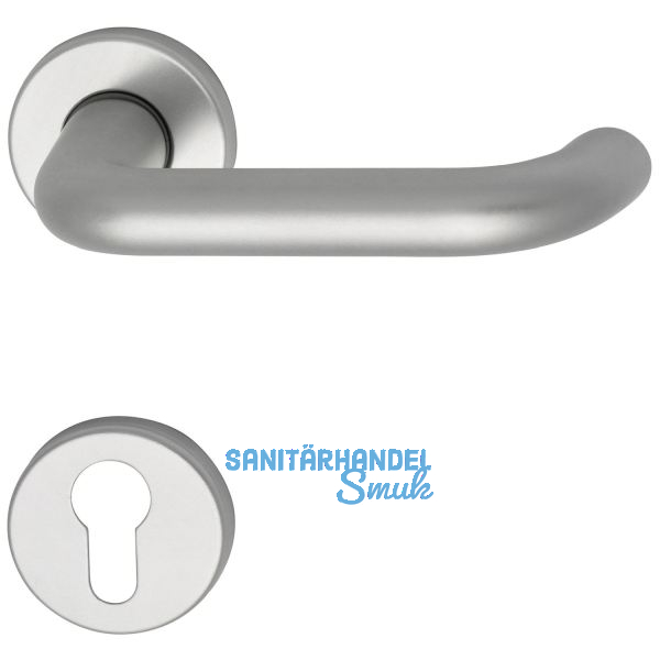 Dr�ckergarnitur SCH U - Form - auf Rosette PZ, 38 - 43, silber eloxiert