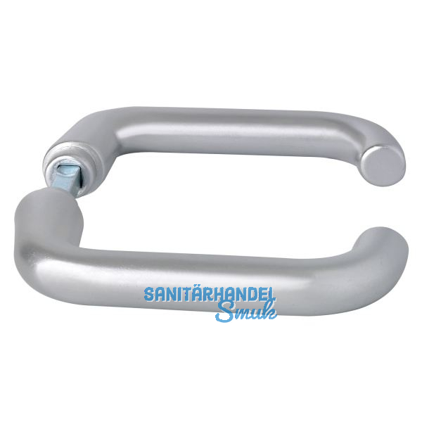 Dr�ckerpaar SCH U - Form, - 43 mm, silber eloxiert